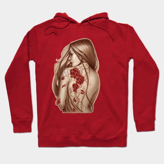 Rose Tattoo Hoodie by sabine_rich